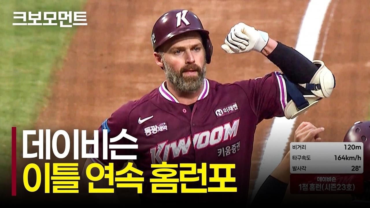 KBO 2026 : 키움 데이비슨, 연일 홈런포 가동