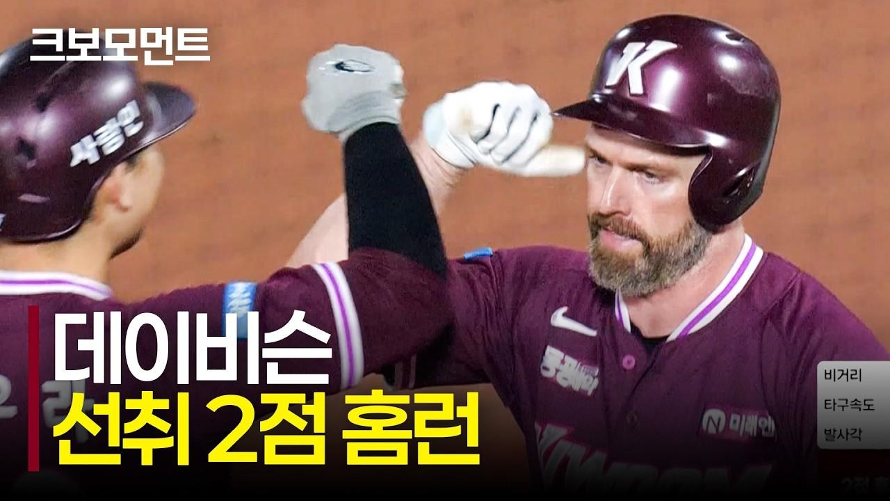 KBO 2026 : 키움 데이비슨, 경기의 포문을 여는 선제 투런 홈런