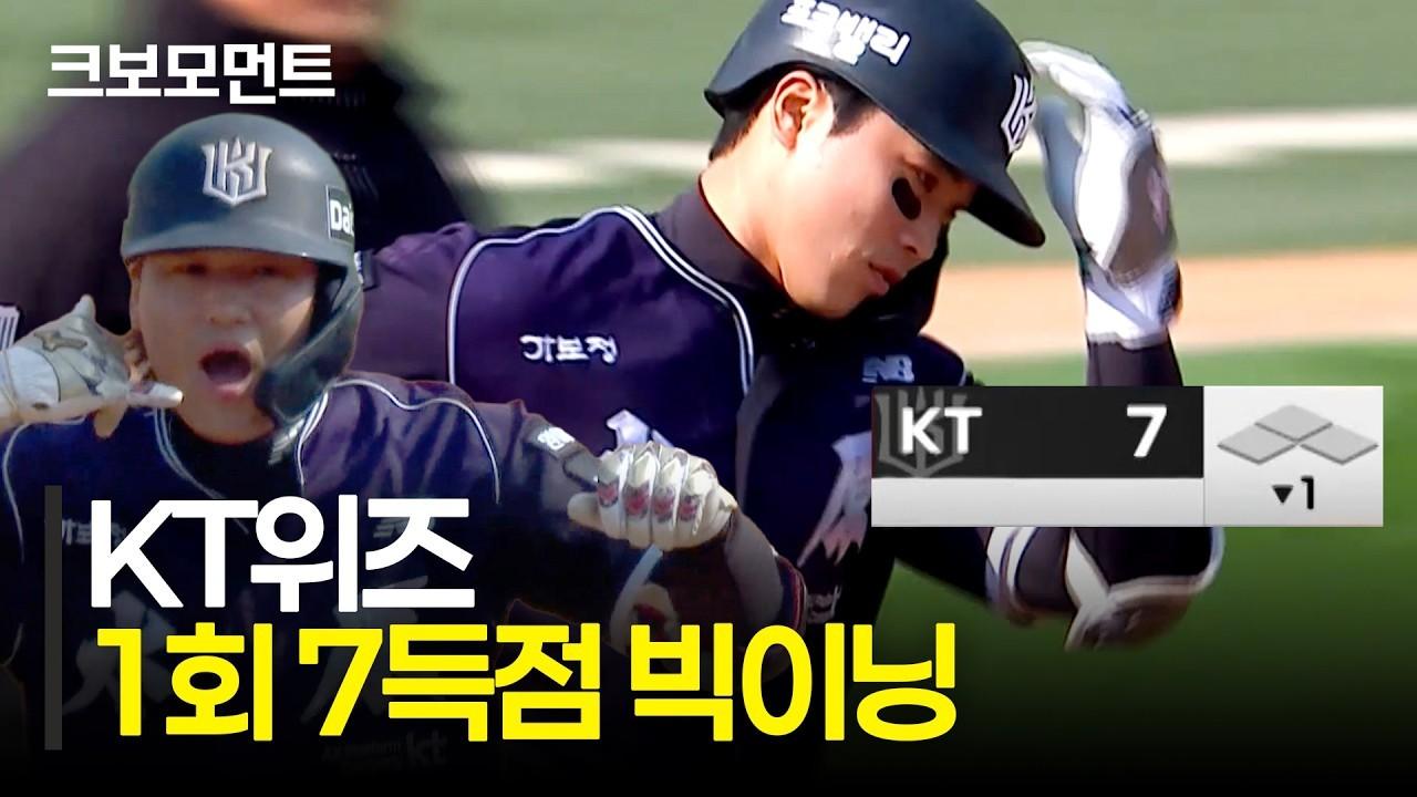 KBO 2026 : KT, 압도적인 1회 7득점 빅이닝
