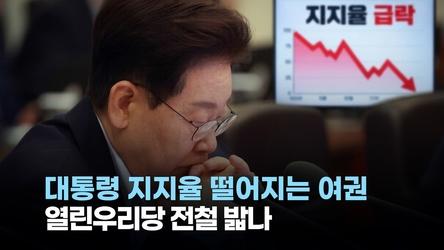 [정치빈]대통령 지지율 떨어지는 여권...열린우리당 전철 밟나