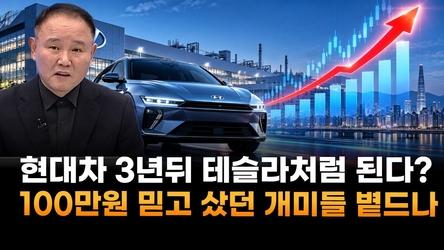 현대차, 3년 뒤 테슬라처럼 된다?…100만원 믿고 샀던 개미들 볕드나 (윤석천 경제평론가)