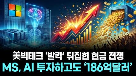 美빅테크 ‘발칵’ 뒤집힌 현금 전쟁…MS, AI 투자하고도 ‘186억달러’ 쓸어담았다