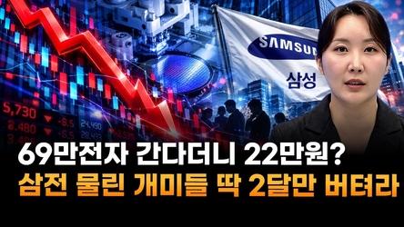 69만 전자 간다더니…삼성전자, 30만원에 물린 개미들 딱 2달만 버텨라 (곽유정 JW인베스트 대표)