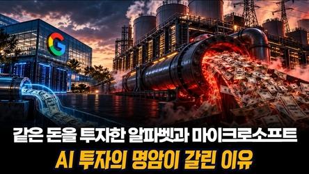 같은 돈을 투자한 알파벳과 마이크로소프트, AI 투자의 명암이 갈린 이유